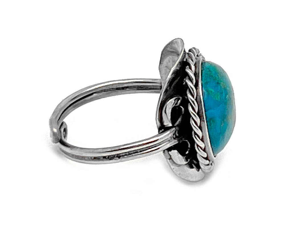 Semi Precious Stone Assorted Shape Adjustable Metal Ring