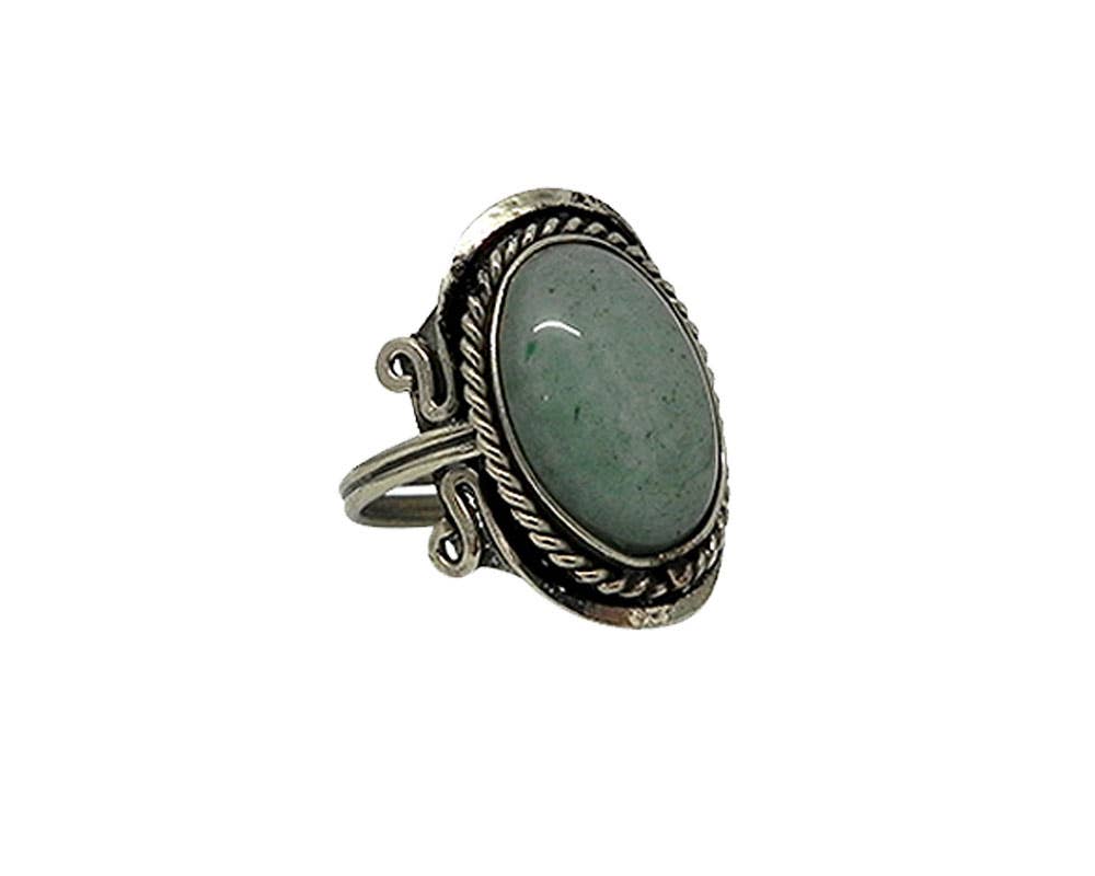 Semi Precious Stone Assorted Shape Adjustable Metal Ring